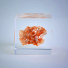 Sola Cube - Aragonite Crystal Sculpture