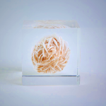 Sola Cube - Desert Rose Crystal Display