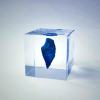 Sola Cube - Lapis Lazuli | Preserved Nature in Acrylic