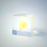 Sola Cube - Orange Calcite Kyoto Handcrafted