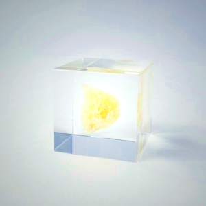 Sola Cube - Orange Calcite Kyoto Handcrafted