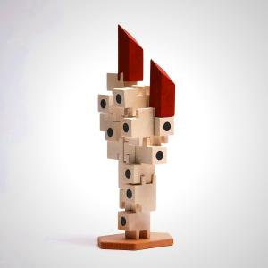 Japanese Capsule Tower Wooden Building Set