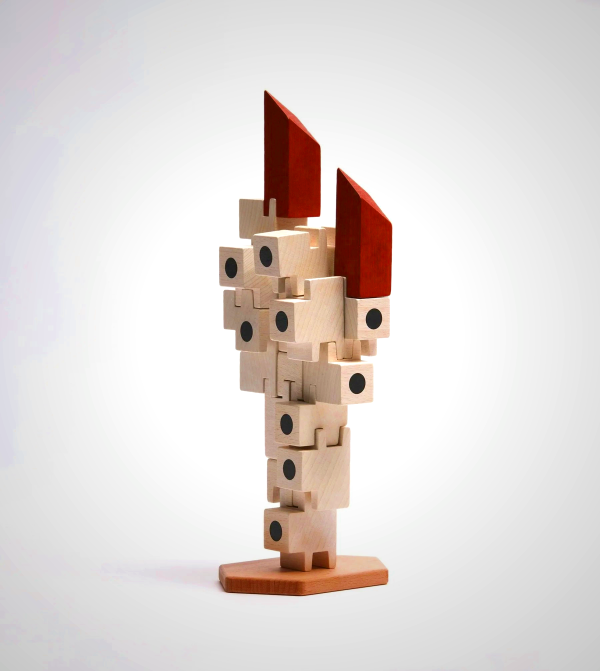 Japanese Capsule Tower Wooden Building Set