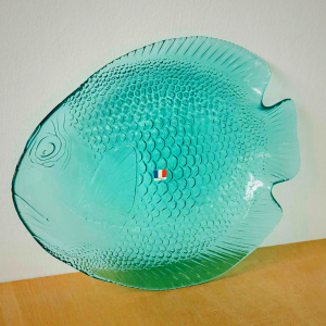 Arcoroc France Fish Glass Plate - Elegant Tableware