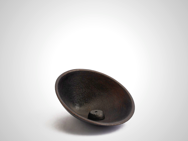 Nambu Tekki Incense Stand with Rocking Tray - Japanese Cast Iron