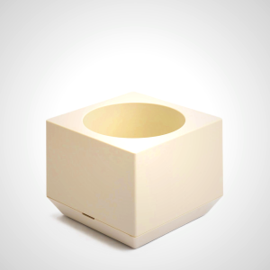 Marutomi Pot Cubic - Modern Japanese Lacquer Plant Pot by Masanori Umeda