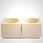 Marutomi Cubic Plant Pot Pair - Japanese Modern Design
