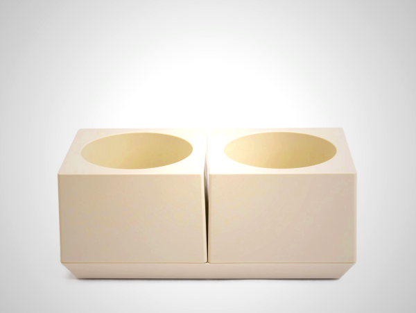Marutomi Cubic Plant Pot Pair - Japanese Modern Design