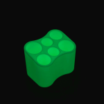 Phosphorescent Tool Caddy with 24-Hour Glow for EDC & Outdoor Use