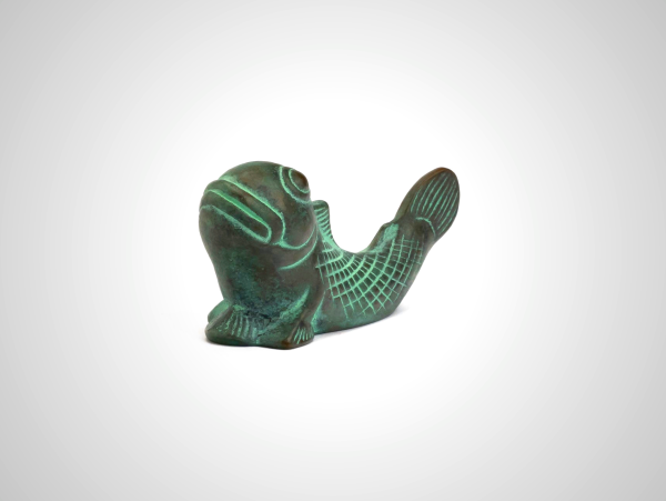 Mudskipper Brass Paperweight by Sumitani Saburo Shoten