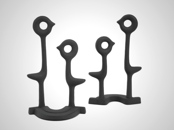 Nambu Tekki Cast Iron Bookend - Bird Design