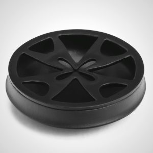 Nambu Tekki Tray - Crest Design by Tadahiro Baba | Japanese Cast Iron Serving Tray