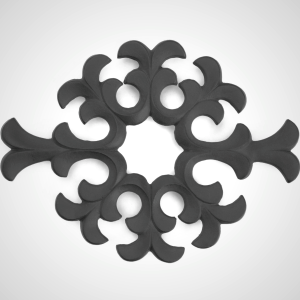 Nambu Tekki Cast Iron Trivet - Water Plant Design by Tadahiro Baba