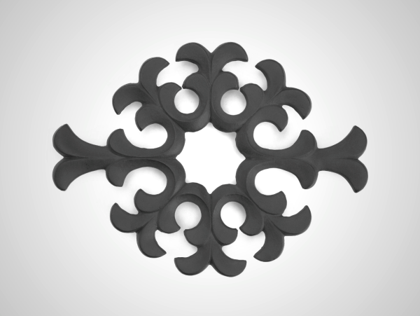 Nambu Tekki Cast Iron Trivet - Water Plant Design by Tadahiro Baba