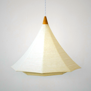 Toshiyuki Tani FUJI Japanese Paper Lantern with LED Bulb