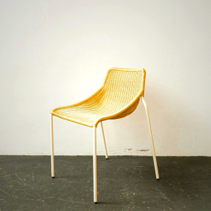 Vintage Rattan Dining Chair - Mid-Century Modern Design