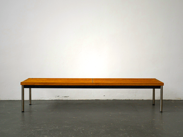 Vintage Waiting Bench - Mid-Century Modern Entryway Seating