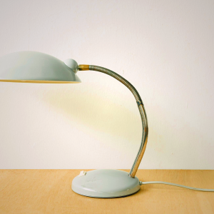 Vintage Gooseneck Table Lamp Light Grey Task Lighting