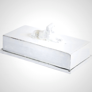 Astier de Villatte Lion Incense Box - Handmade Ceramic