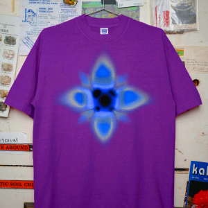 Bee Attractor T-Shirt in Violet - Eco-Friendly Cotton Design