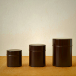 Kato Tin Cans Mahogany - Airtight Storage for Tea & Coffee