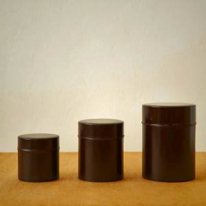 Kato Tin Cans Mahogany - Airtight Storage for Tea & Coffee