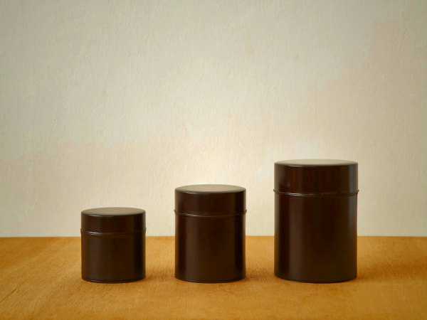 Kato Tin Cans Mahogany - Airtight Storage for Tea & Coffee