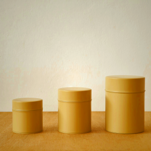 Kato Tin Cans Taupe - Airtight Storage for Tea, Coffee & Snacks