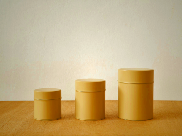 Kato Tin Cans Taupe - Airtight Storage for Tea, Coffee & Snacks
