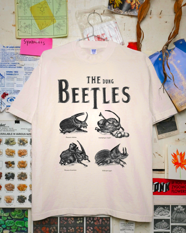 Dung Beetles T-Shirt Cream - Hot Cactus Collaboration