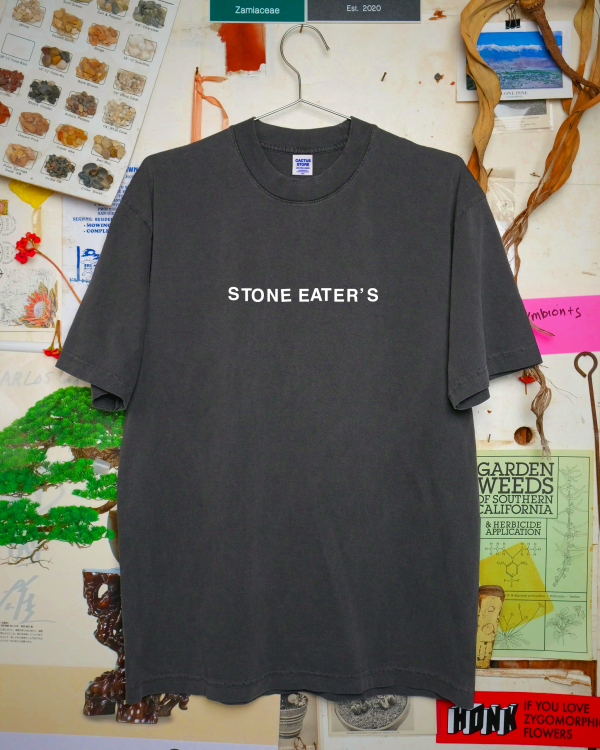 Stone Eaters T-Shirt - Washed Black Cotton Tee